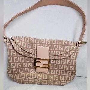 Fendi zucchino baguette flap bag